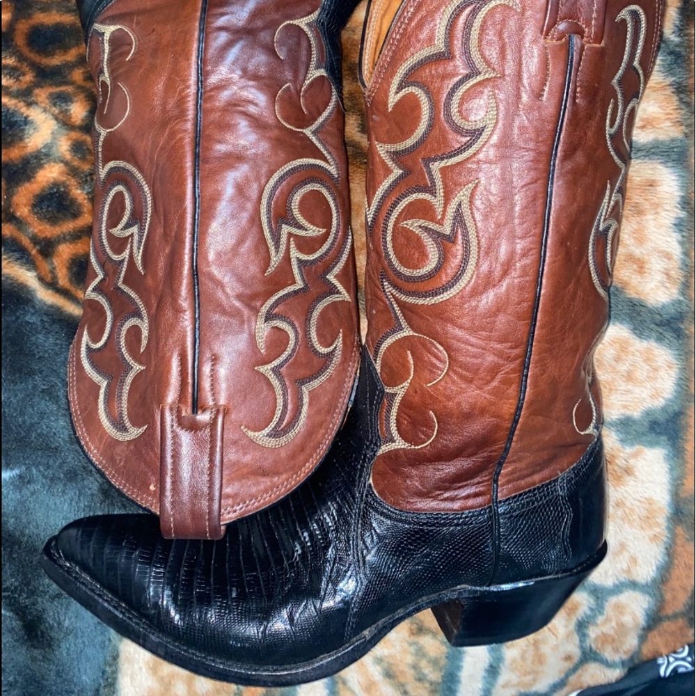 Nocona Vintage Leather Cowboy Boots
